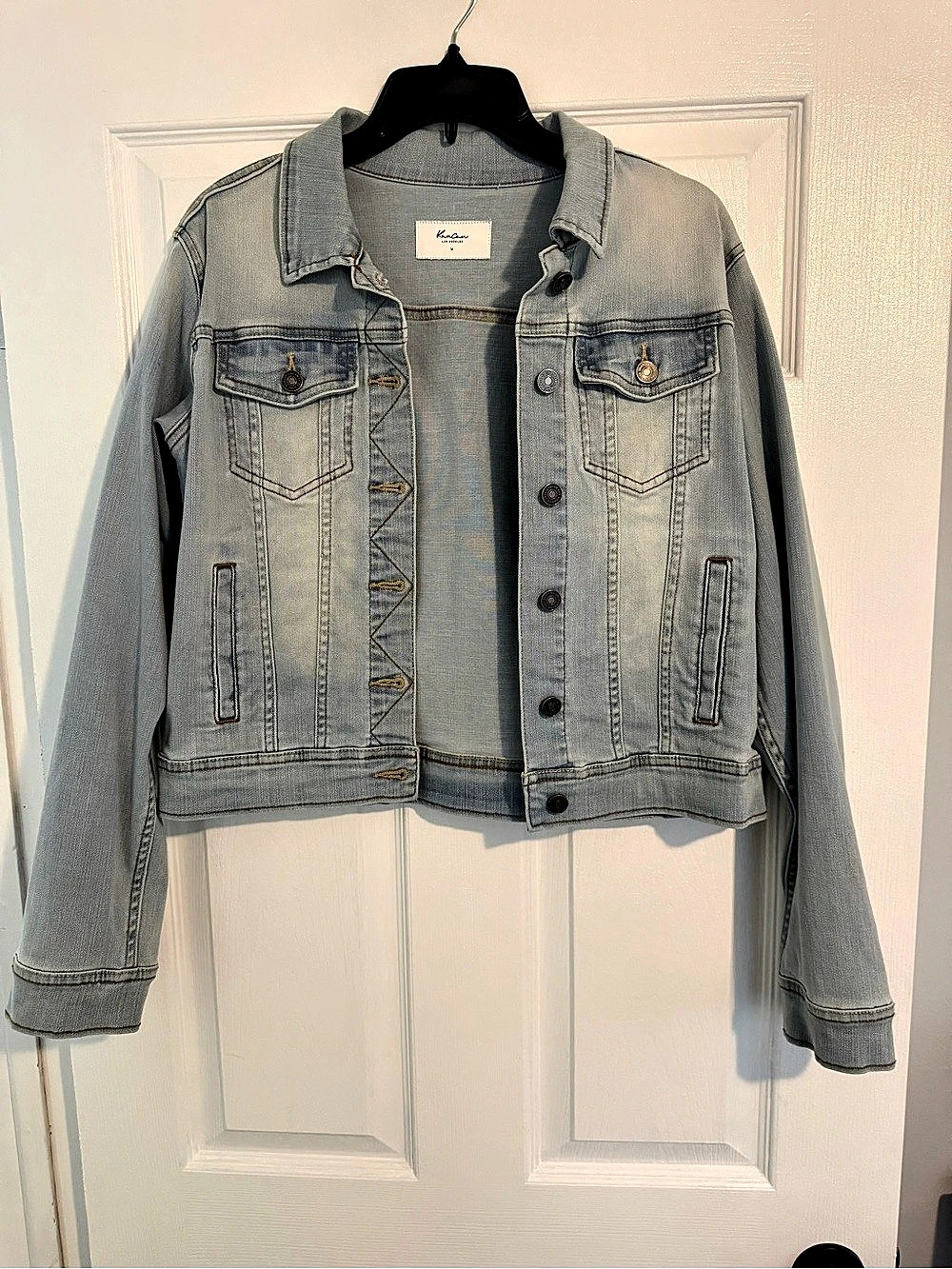 Kancan Denim Jean Jacket in Blue Size Medium